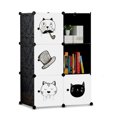 Armário Infantil Modular com 6 Módulos 70CM Plástico e Fio de Aço Cromado Yeet