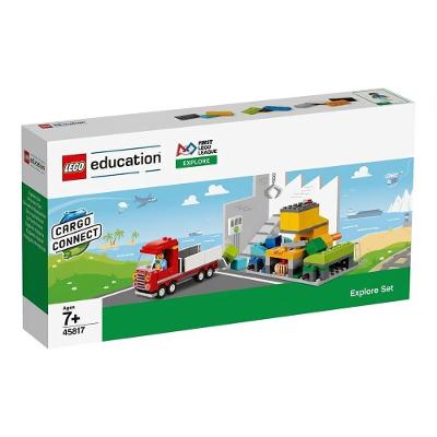 Blocos de Montar Educacionais Explore Set Cargo Connect 45817 885 Peças Lego