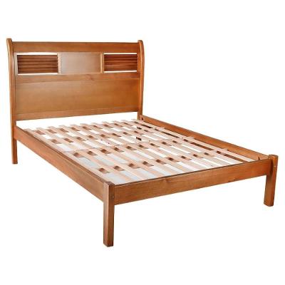 Cama Queen Veneziana Madeira Maciça Eucalipto Verniz PU Fosco Marrom Milani Movelaria