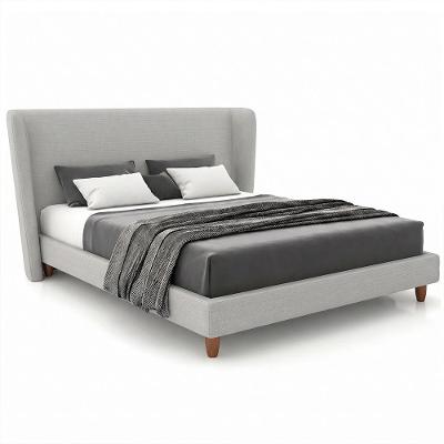 Cama Japonesa com Cabeceira King Corea Factor Off White Sallar Home