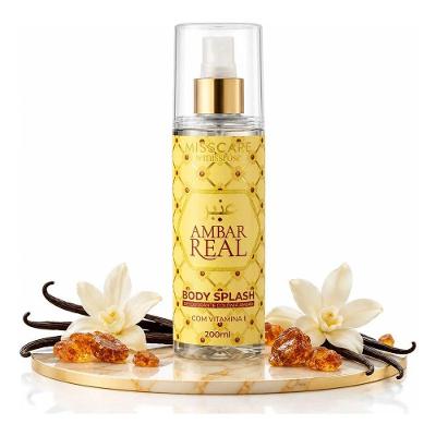 Body Splash Âmbar Real Perfume Feminino com Vitamina e 200ML