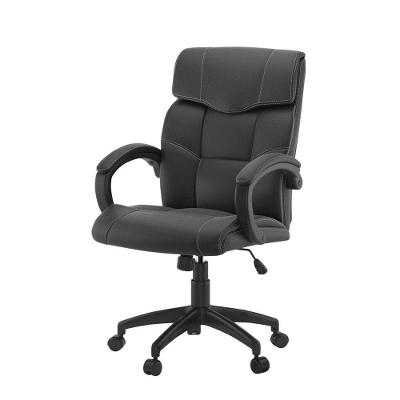 Cadeira Office Presidente Cartagena 2.0 Estofada Pu com Molas Encosto Reclinável Giratória Preta