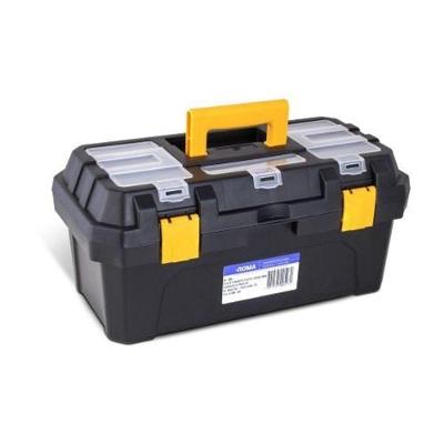 Caixa para Ferramentas Plástico 16,5 Preto Roma Organização 41CM 20CM