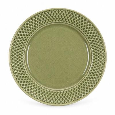 Alleanza Prato Raso de Cerâmica Verde Esmeralda 29,5cm Plus para Mesa Posta
