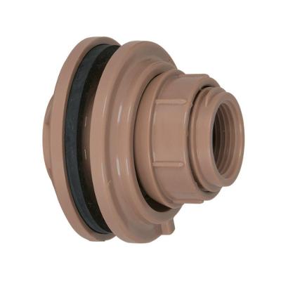 Adaptador Flange para Caixa D'água 40mm 1-4 Soldável PVC Marrom Amanco