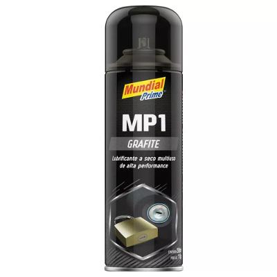 Grafite em Pó Spray 200ML 115G Lubrificante para Mecanismos em Geral Mundial Prime