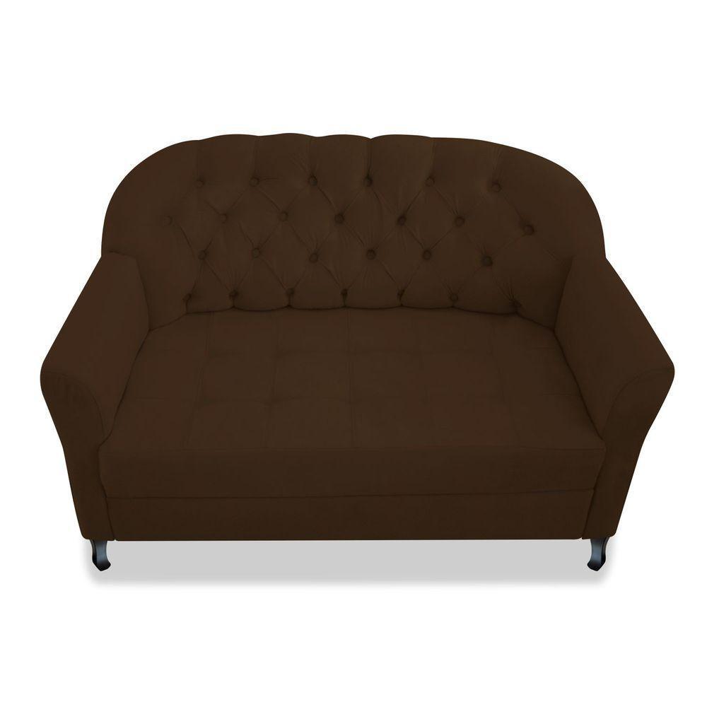 Namoradeira Julia A02 Suede - Amarena Móveis Cor Marrom - 2