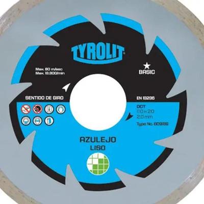 Disco Diamantado Liso Basic 110MM 1A1R para Corte de Cerâmicas e Porcelanatos Tyrolit