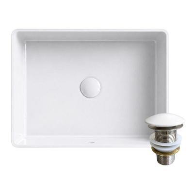 Cuba Verticyl Retangular Louça Porcelana Vitrificada com Válvula 1.1-4 Branca Kohler Brasil