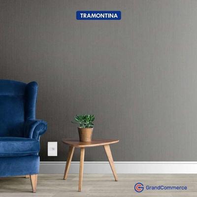 Conjunto de Tomada com Placa 2P+T 10A 4X2 Liz 250V Branca Tramontina