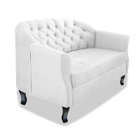 Namoradeira Julia A02 Suede - Amarena Móveis Cor Branco - 1