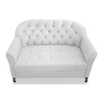 Namoradeira Julia A02 Suede - Amarena Móveis Cor Branco - 2