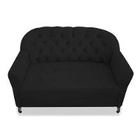 Namoradeira Julia A02 Suede - Amarena Móveis Cor Preto - 4