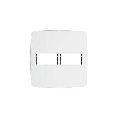 Placa 2 Módulos 4x4 com Suporte Separado e Dois Módulos de Conexão ABB Eletricação
