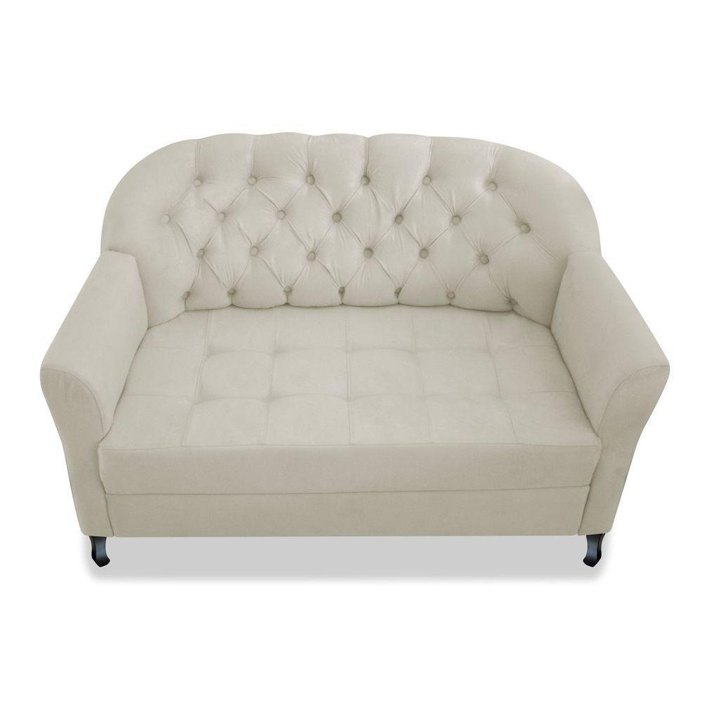 Namoradeira Julia A02 Suede - Amarena Móveis Cor Bege - 2