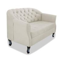 Namoradeira Julia A02 Suede - Amarena Móveis Cor Bege - 1