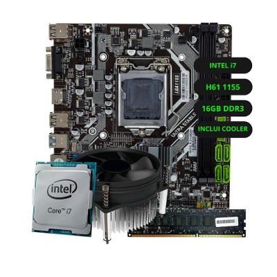 Kit Upgrade Intel Core I7 2a Geração Placa Mãe H61 Memória Ram 8GB DDR3 Solução Completa