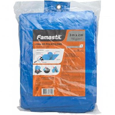Lona de Polietileno Azul 3m X 2m 150 Micras Alta Resistência Foxlux