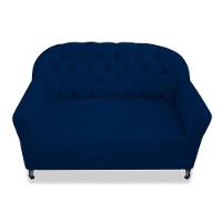 Namoradeira Julia A02 Suede - Amarena Móveis Cor Azul Marinho - 2