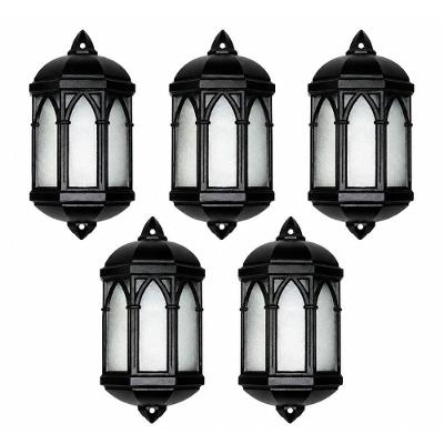 Kit Arandela de Parede Meia Cara Realeza 5 Alumínio Inox