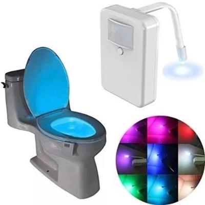 Kangur Luminaria Vaso Sanitario Luz com Sensor de Movimento 8 Cores Led Noturna