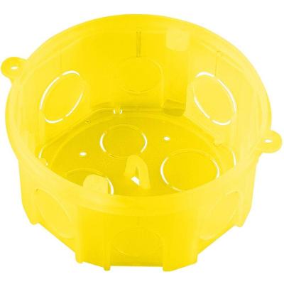 Caixa de Luz Octogonal com Orelha 3x3 para Iluminacao Externa Amarelo Tramontina