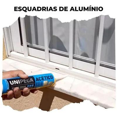 Silicone Acético Incolor 240g Vedação e Colagem Alta Resistência Unipega