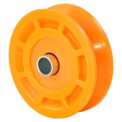 Roldana Maciça Nylon V 2 com Bucha Lj Ferrosul para Portão Deslizante e Basculante