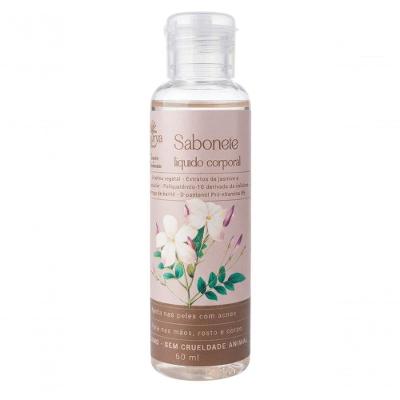 Reserva Brasil Sabonete Líquido Jasmim com Murumuru 60ml Vegano para Todos os Tipos de Pele