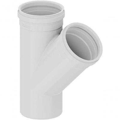 Junção Esgoto Reduzida Simples PVC Rígido 75mm X 50mm Eficiência Tigre