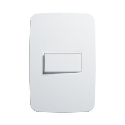Interruptor 1 Tecla Paralelo com Placa 4x2 Origen 4x2 1tec Distribuicao de Energia Eletrica Abb