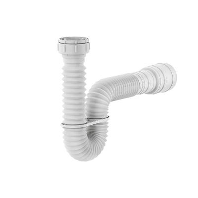 Sifão Universal Sanfonado com Anel Extensível 740mm Polipropileno Cromado Censi