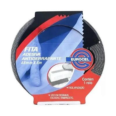 Fita Antiderrapante Eurocel 48mm X 5m Preta Interna