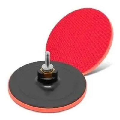 Pad para Lixadeira 150mm para Lixar e Polir Disco Borracha com EVA e Velcro Roma