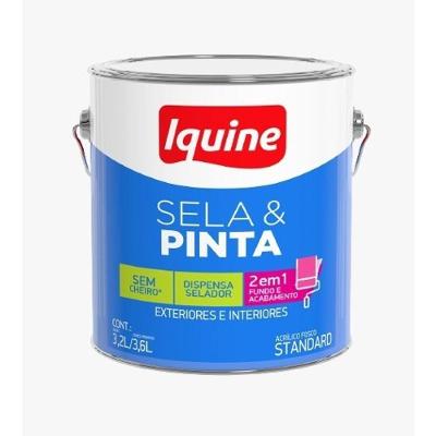 Tinta Acrílica Standard Base m Sela e Pinta Uso Interno e Externo Fosca 3,2L