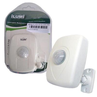 Sensor de Presença com Fotocélula Sobrepor Teto 360° Detecção 360 Graus Bivolt Branco Ilumi
