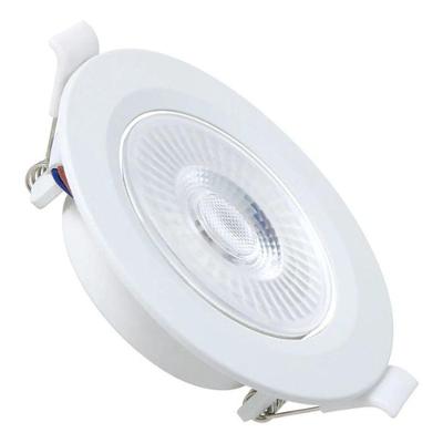 Spot LED Embutir Spot LED Embutido Redondo 3W Bivolt Neutro Branco Blumenau Iluminação