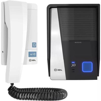 Porteiro Eletrônico com Interfone Residencial Advance Bivolt LED Azul HDL 2 Botões