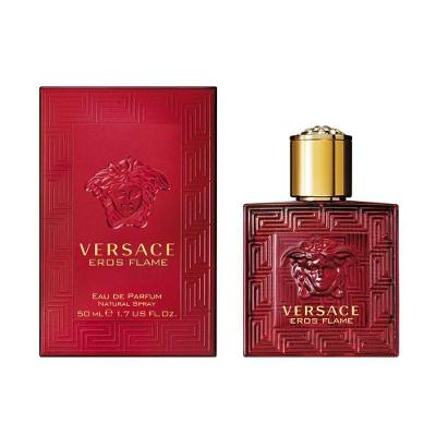 Perfume Versace Eros Flame Masculino Eau de Parfum 50ML Amadeirado Ambarino