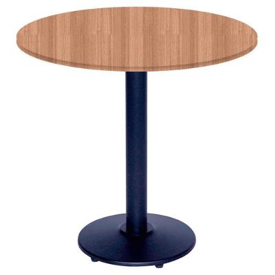Mesa Bistrô Zeta Redonda Tampo MDP Base Aço 70CM Bege OR Design