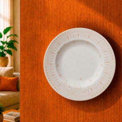 Prato Decorativo Sobremesa Parede Casa Sala Cozinha Suporte Capodanno S Branco