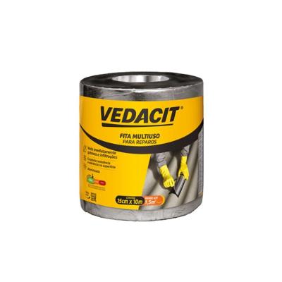 Vedacit Fita Multiuso Auto Adesiva 15cm X 10m 1,0mm com Revestimento em Alumínio
