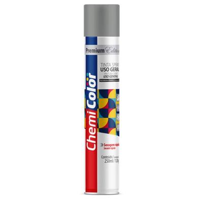 Tinta Spray U.g Uso Interno e Externo Prata Alumínio Chemi Color 250ML 120g