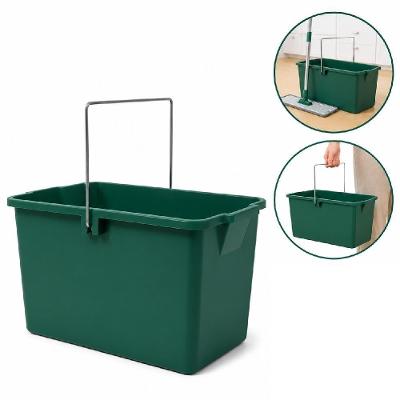 Balde de Limpeza Retangular Reforcado Plastico Alca Metalica 12,8L Yeet