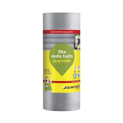 Quartzolit Fita Multiuso Auto Adesiva Impermeabilizacao Telhados Rufos Calhas Dutos 45cm X 10 Metros