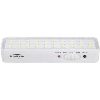 Luminária de Emergência 40030034 com Autonomia 2 a 6 Horas Bivolt Branco Blumenau Iluminação