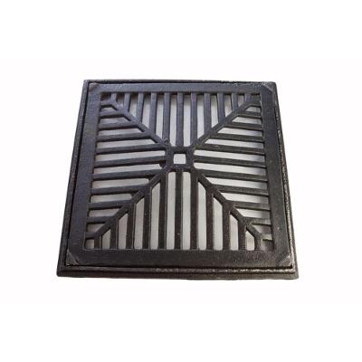 Grelha com Aro 15x15cm Distribuição Uniforme de Calor Ferro Fundido para Churrasqueira Inox