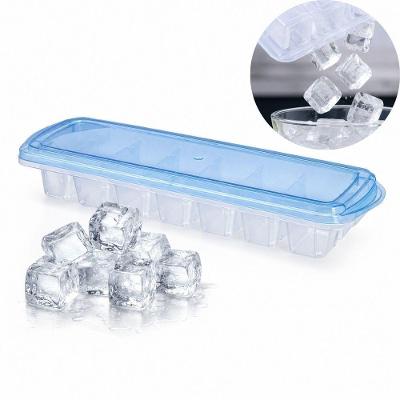 Forma de Gelo com Tampa Firenze Polipropileno Rigido para Preparar e Armazenar Cubos Maiores