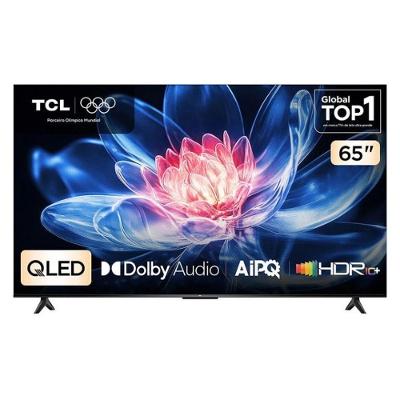 Smart TV TCL T6C 65 Polegadas 4K Ultra HD QLED Preto Google TV Dolby Atmos Bivolt
