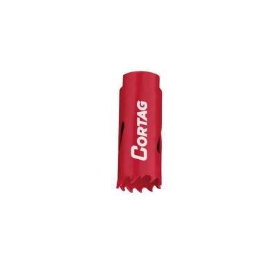 Serra Copo Aço Rápido Bimetal 19mm 3-4 Furos Redondos Alvenaria Concreto Tijolo Madeira Cortag